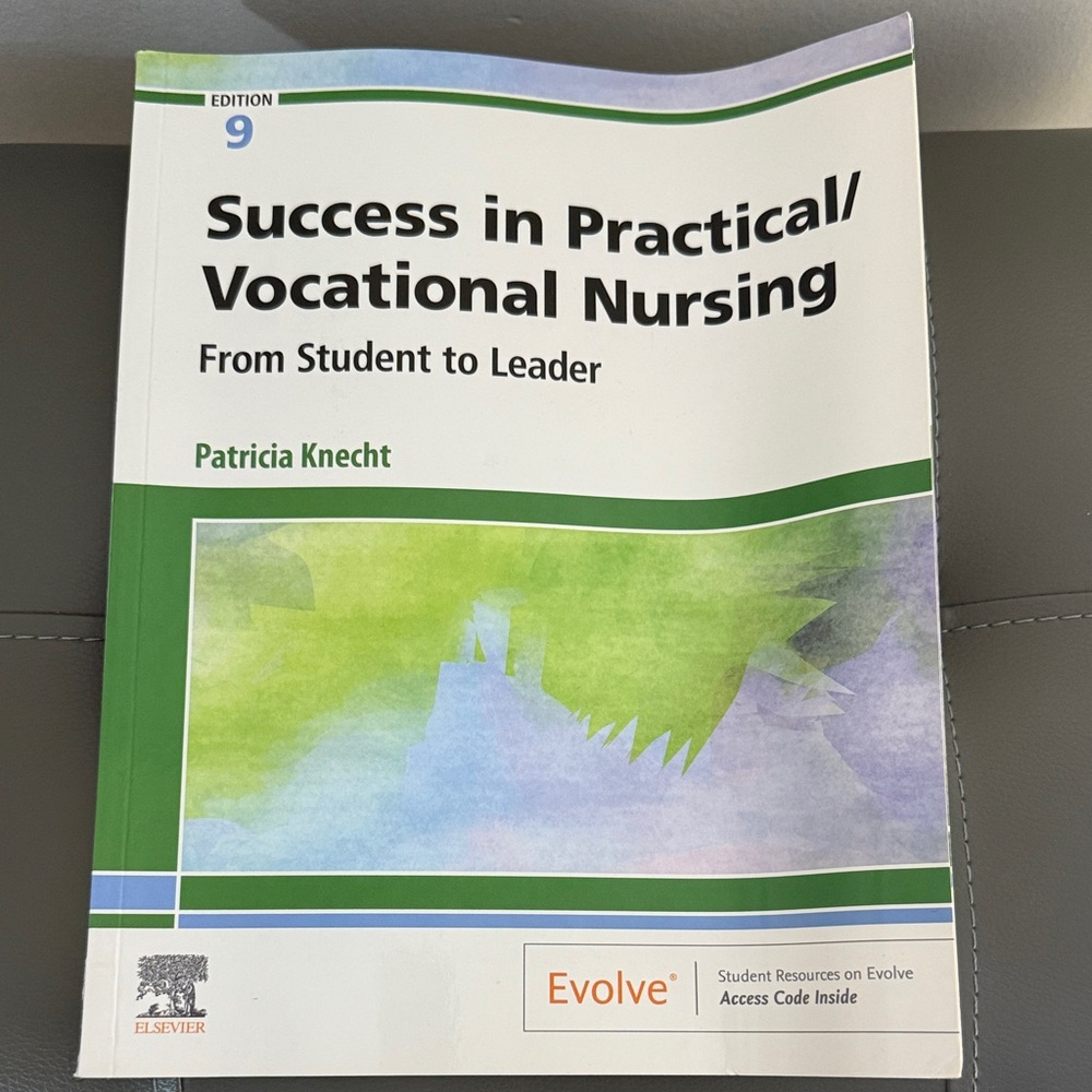 Success in Practical/Vocational Nursing Textbook - Green/White Cover